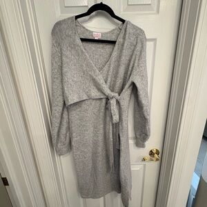 Isabel Maternity by Ingrid & Isabel Gray Knit Dress